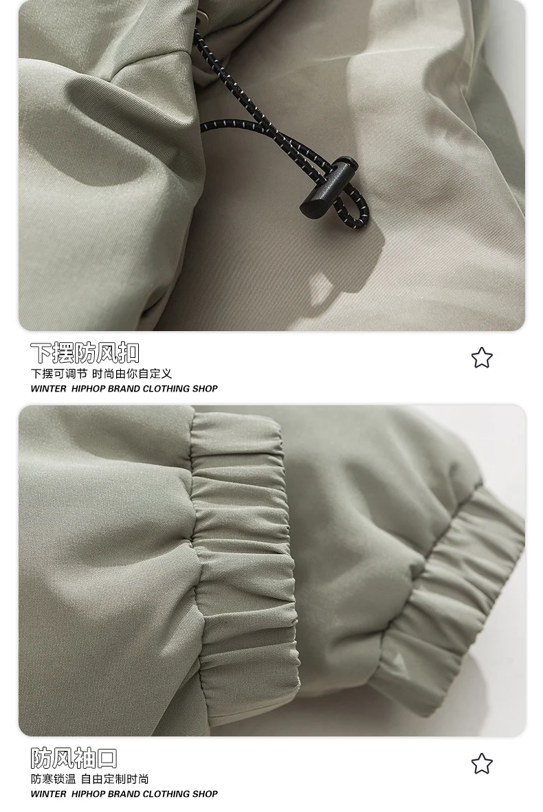 Legible 2026 Winter Jacket Men Casual Loose Thicken Warm Mens Parkas Solid Stand Collar Winter Coat Man