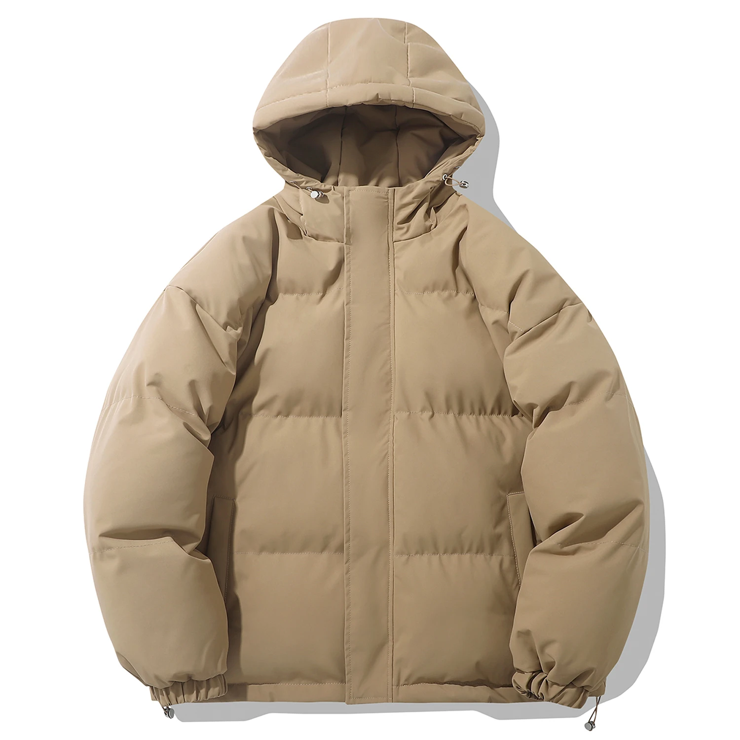 Legible 2026 Winter Jacket Men Casual Loose Thicken Warm Mens Parkas Solid Stand Collar Winter Coat Man