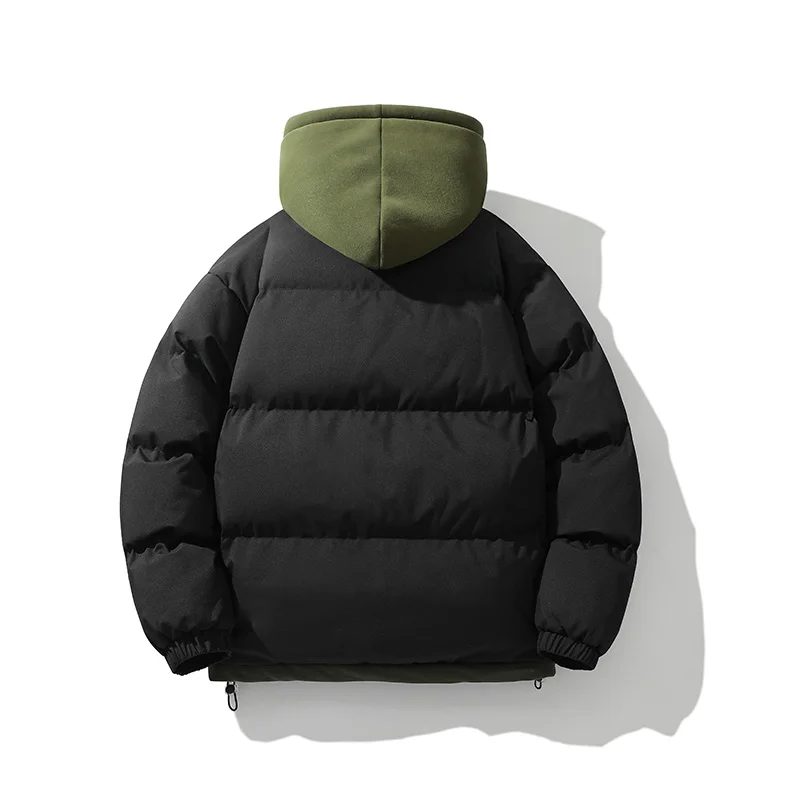 2026 Mens Winter Jacket And Coats Hooded Thicken Windbreaker Coats Fake Two Piece Parkas Outwear