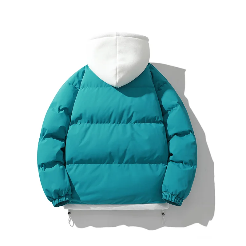 2026 Mens Winter Jacket And Coats Hooded Thicken Windbreaker Coats Fake Two Piece Parkas Outwear