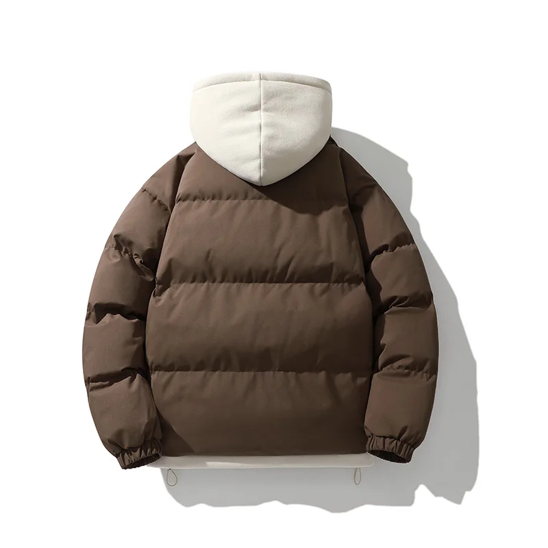 2026 Mens Winter Jacket And Coats Hooded Thicken Windbreaker Coats Fake Two Piece Parkas Outwear