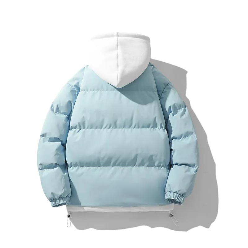 2026 Mens Winter Jacket And Coats Hooded Thicken Windbreaker Coats Fake Two Piece Parkas Outwear