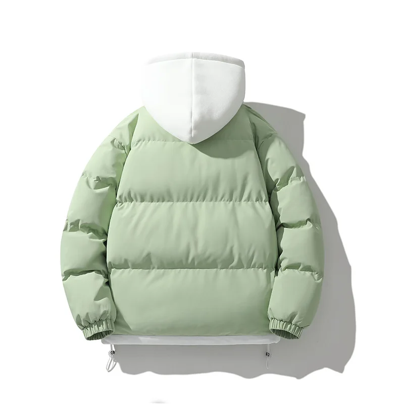 2026 Mens Winter Jacket And Coats Hooded Thicken Windbreaker Coats Fake Two Piece Parkas Outwear