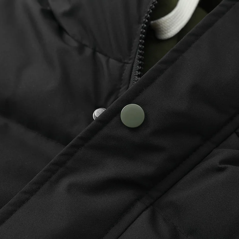 2026 Mens Winter Jacket And Coats Hooded Thicken Windbreaker Coats Fake Two Piece Parkas Outwear