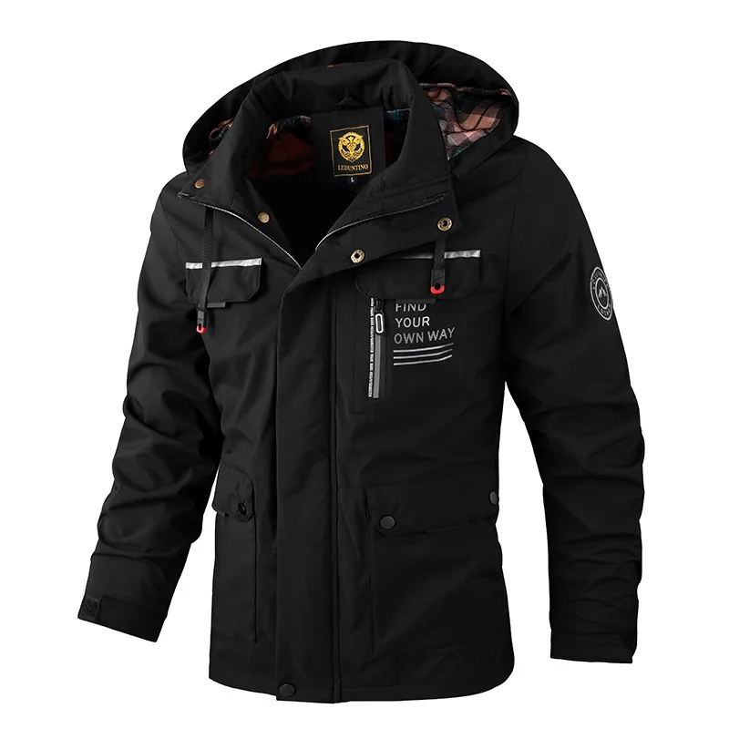 Men Hooded Casual Down Jackets New Male Winter Coats Outdoors Waterproof Coats Good Quality Male Windproof Jackets Slim Coats