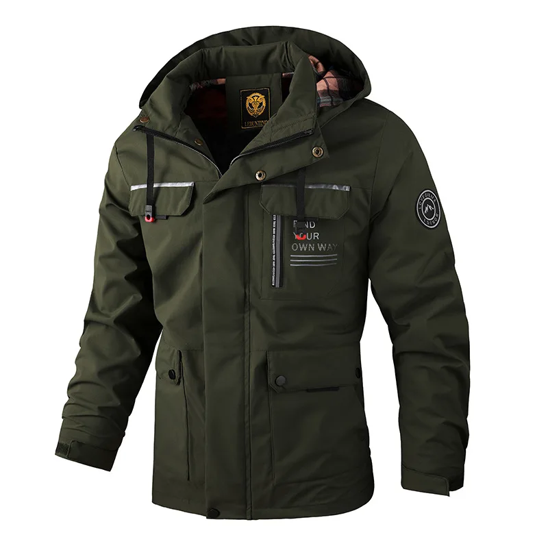 Men Hooded Casual Down Jackets New Male Winter Coats Outdoors Waterproof Coats Good Quality Male Windproof Jackets Slim Coats