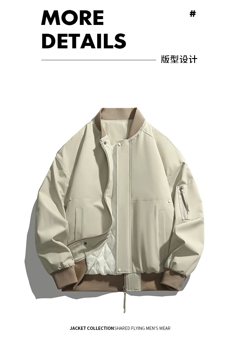 Winter Fashion Casual Cotton Jackets for Men Solid Color Thicken Warm Male Parkas Comfort Baseball Collar Outerwear New Style
