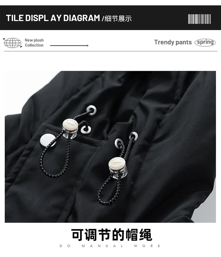 New Men's Winter Cotton-padded Jackets Korean Style Multi-Pockets Hooded Windbreak Jackets Male Warm Casual Parkas Oversized 8XL
