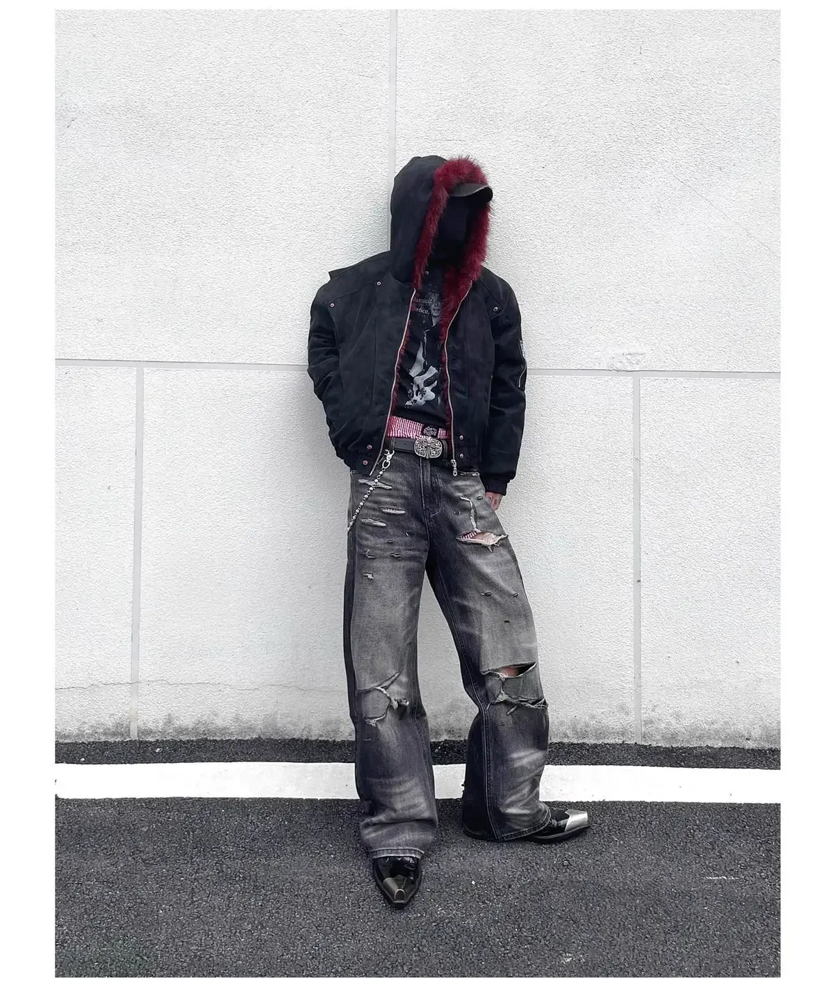 American y2k Retro Hooded Jacket  Men Women Cotton PU Leather High-quality Winter Velvet Short Loose Warm Outwear
