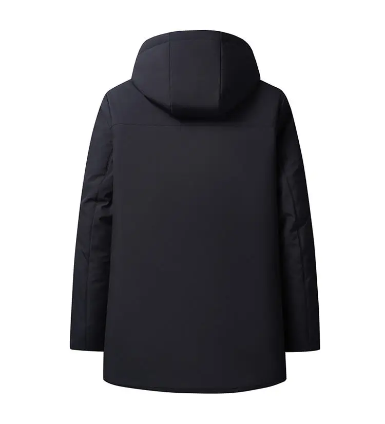 2024 Winter New Fashion Trend Thick Warm Cotton-Padded Jacket Men's Casual Relaxed Comfortable Waterproof Plus-Size Coat L-5XL