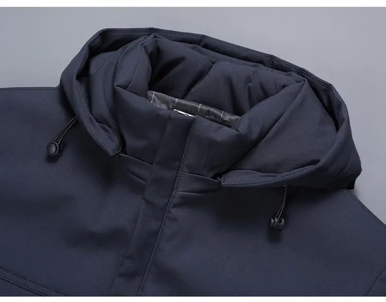 2024 Winter New Fashion Trend Thick Warm Cotton-Padded Jacket Men's Casual Relaxed Comfortable Waterproof Plus-Size Coat L-5XL