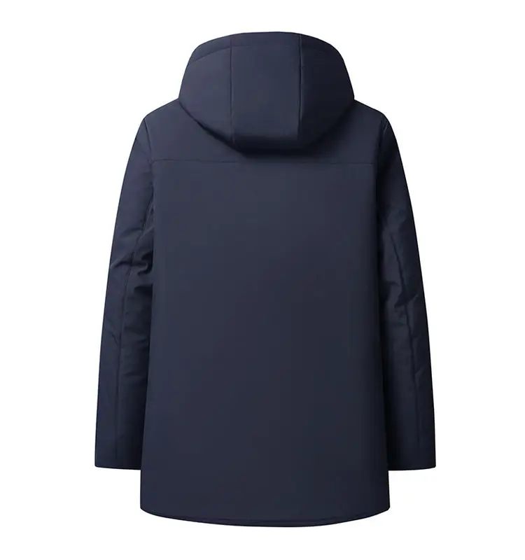 2024 Winter New Fashion Trend Thick Warm Cotton-Padded Jacket Men's Casual Relaxed Comfortable Waterproof Plus-Size Coat L-5XL