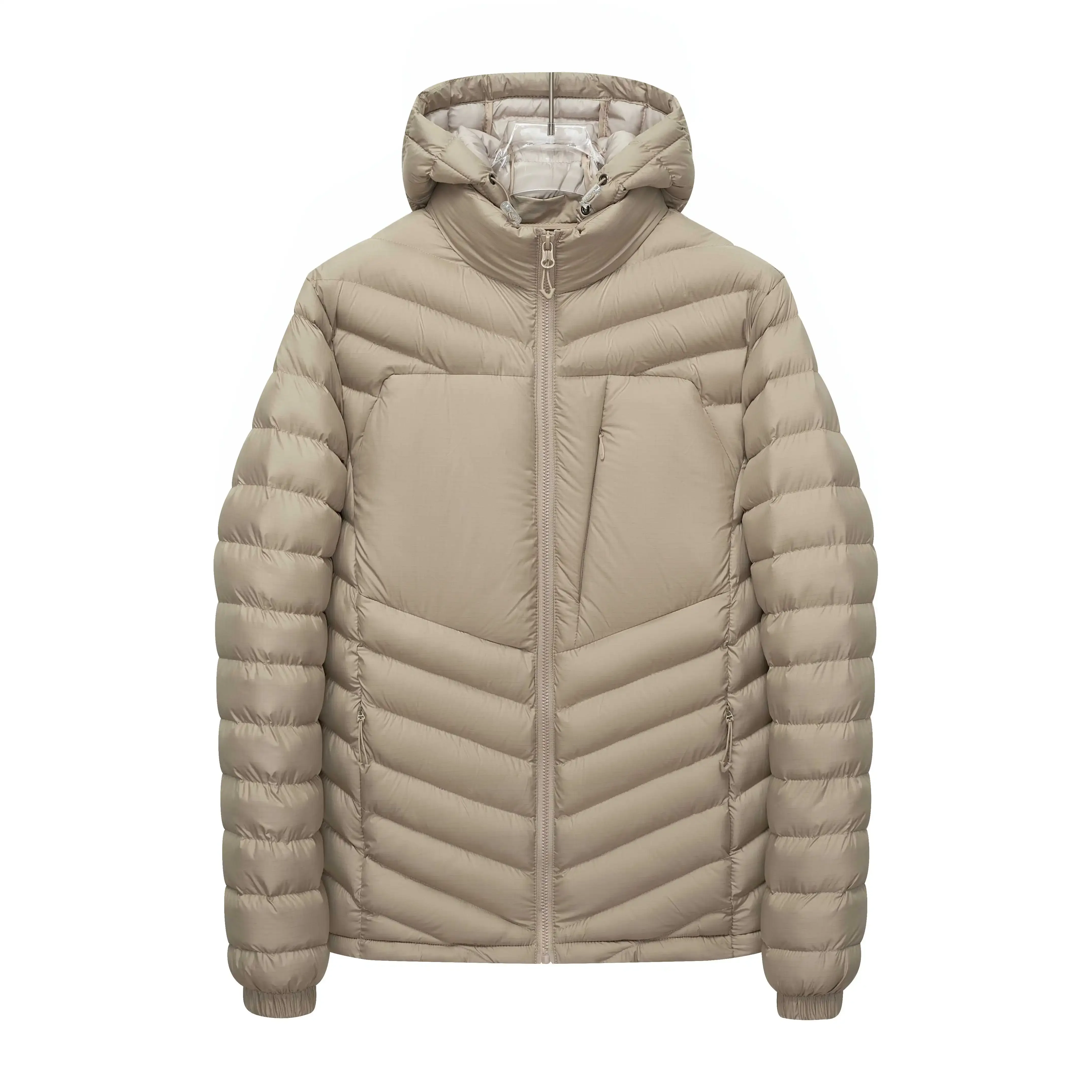 Outdoor Lightweight Puffer Jacket Men's Hooded Insulated Thermal Puffy Winter Heated Parkas Men New Outerwear Padded Parka Coats
