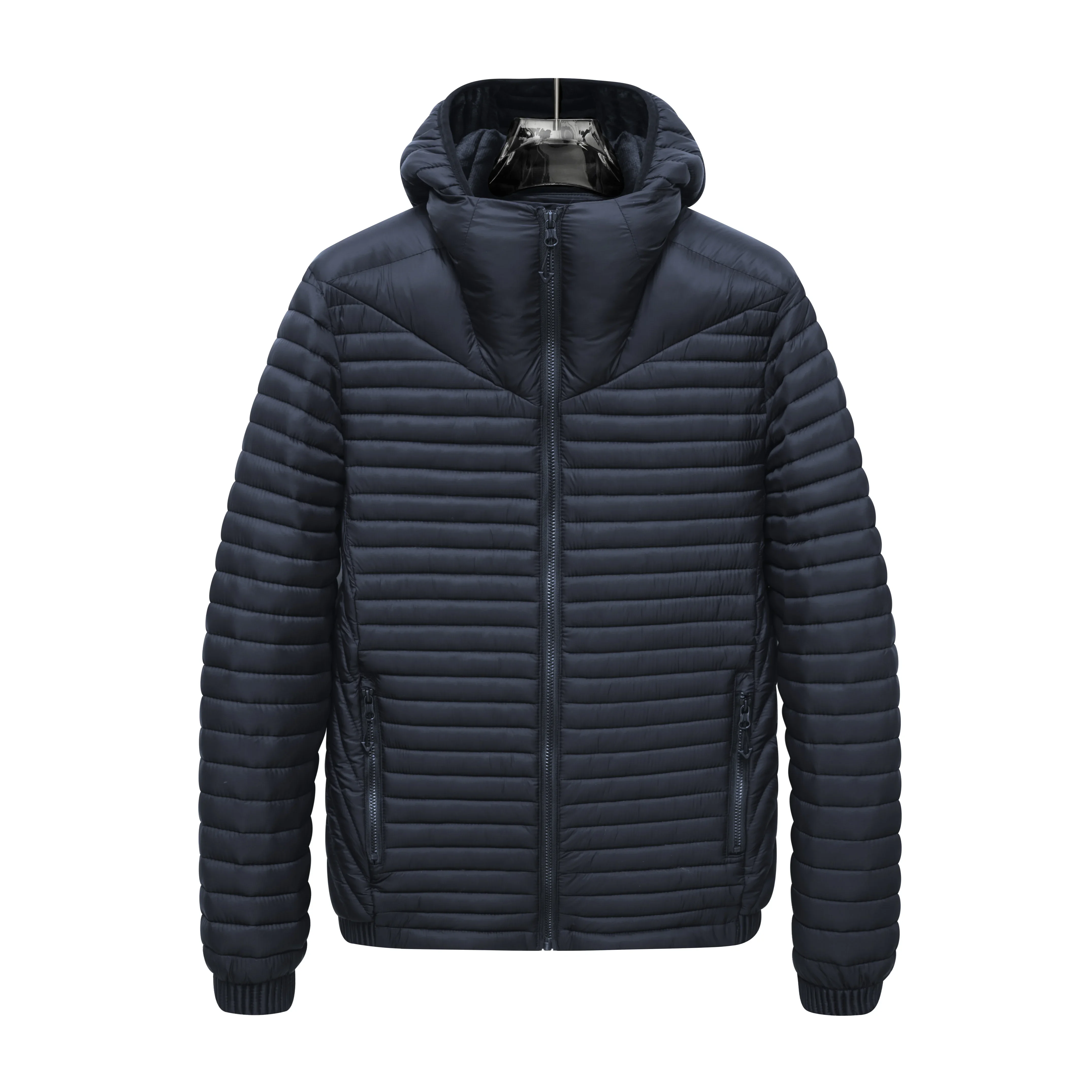Outdoor Lightweight Puffer Jacket Men's Hooded Insulated Thermal Puffy Winter Heated Parkas Men New Outerwear Padded Parka Coats