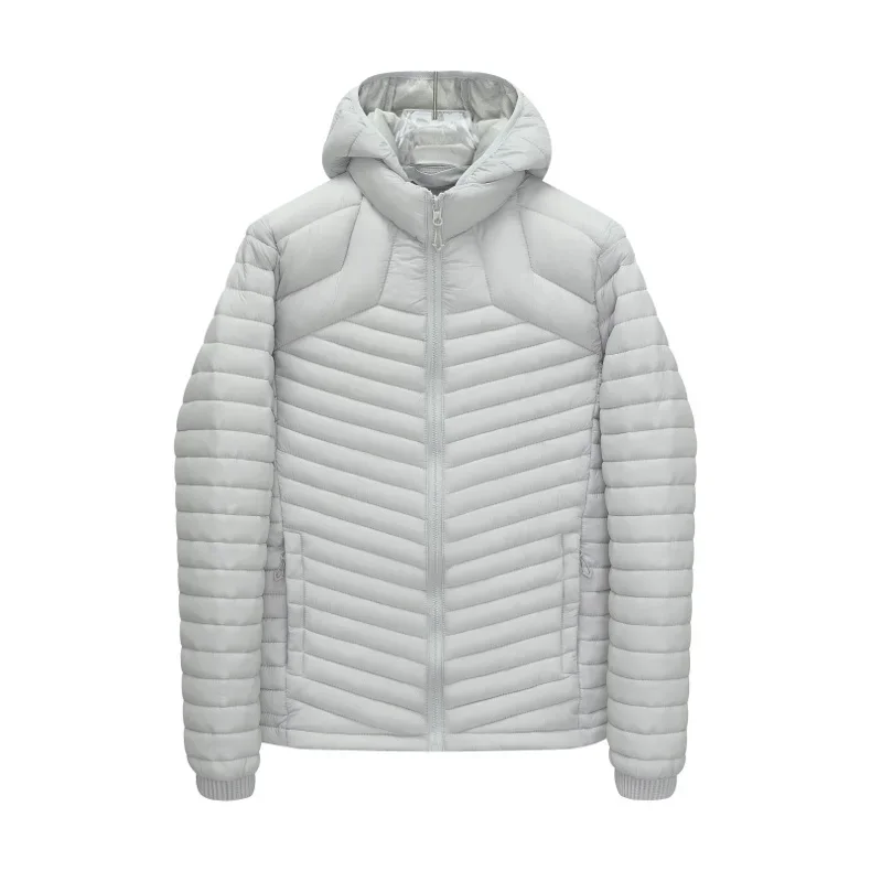 Outdoor Lightweight Puffer Jacket Men's Hooded Insulated Thermal Puffy Winter Heated Parkas Men New Outerwear Padded Parka Coats