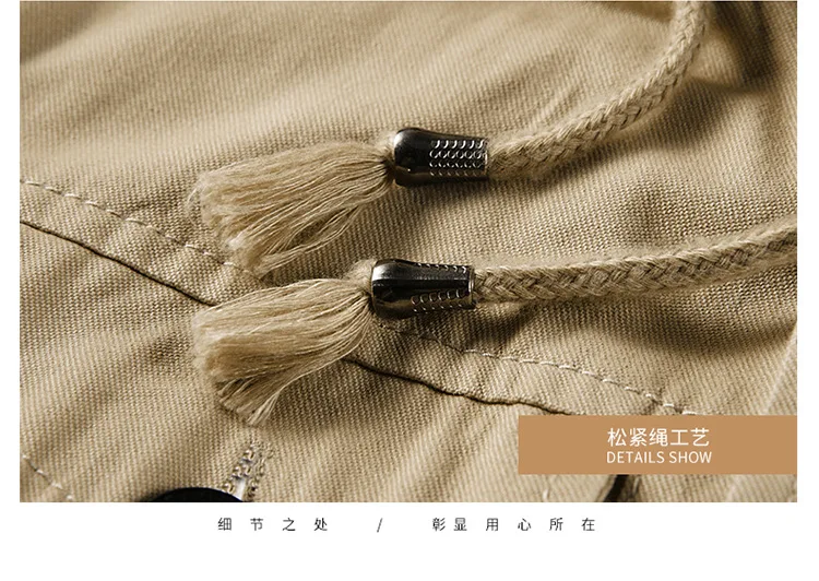 Mens Winter Pure Cotton Mid Length Hooded Workwear Padded Jacket Fleece Lined Thickened Warm Casual Outerwear Coat For Outdoor