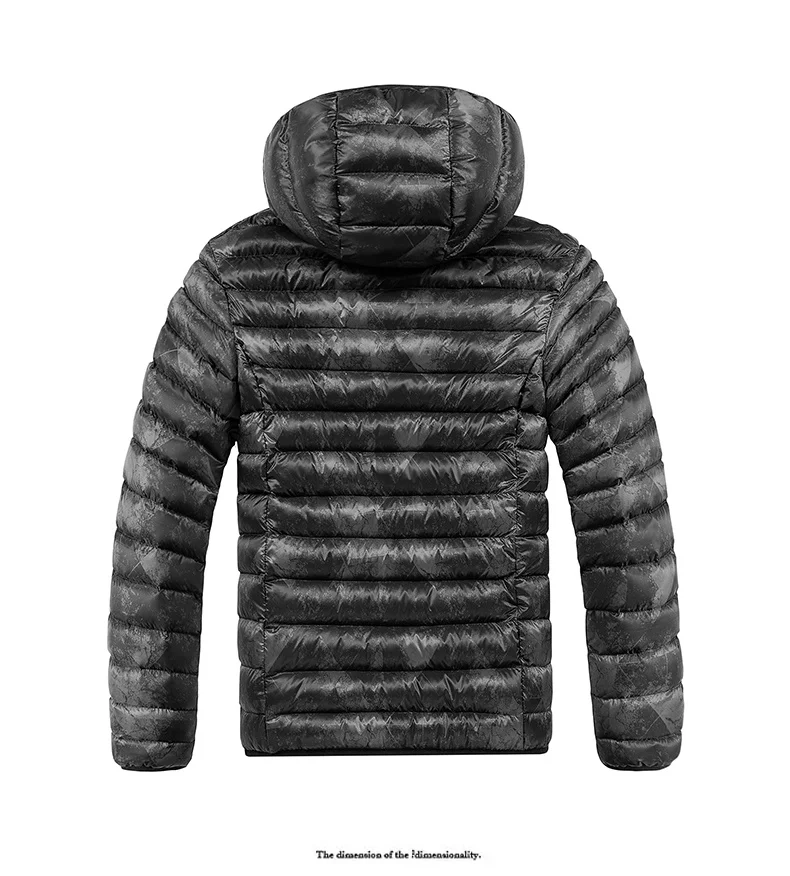 Winter New Style Hooded Parkas Coats for Men Fashion Trend Comfortable Outerwear Thicken Warm Windproof Male Clothes All-match