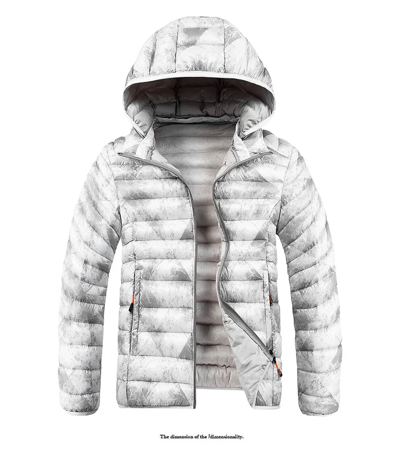 Winter New Style Hooded Parkas Coats for Men Fashion Trend Comfortable Outerwear Thicken Warm Windproof Male Clothes All-match