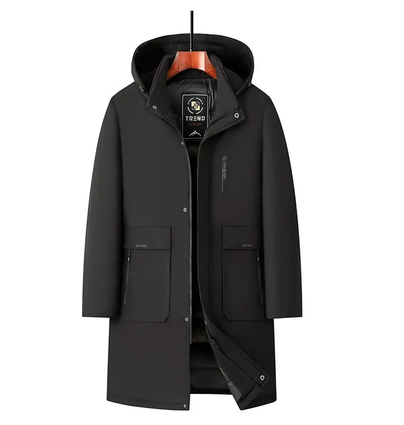 Men's Fashion Windbreaker Parka Coat Overcoat Outdoors Windproof Casual Autumn Winter Warm Hombre New Male Jacket Streetwear