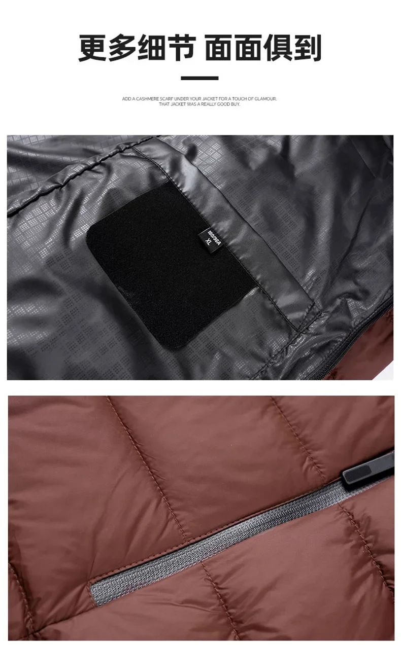 Winter Fashion Men Casual Parkas Thicken Warm Comfortable Male Coats Stand Collar Windproof Cotton Jackets All-match New Style