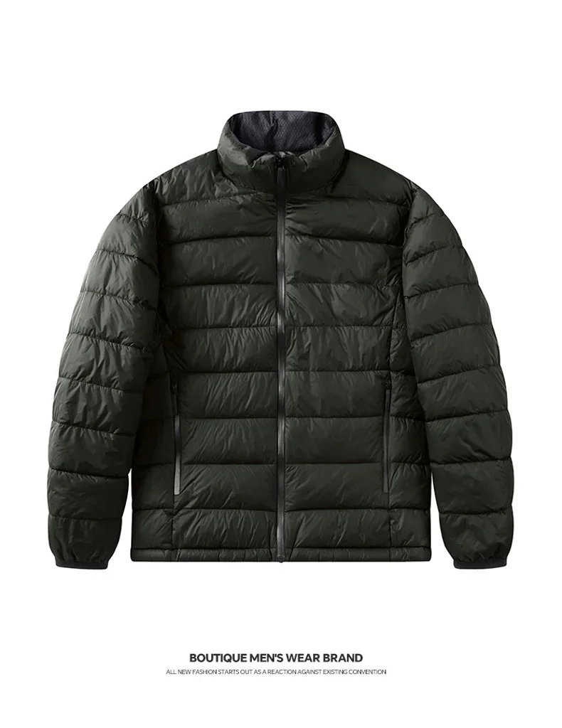 Winter Fashion Men Casual Parkas Thicken Warm Comfortable Male Coats Stand Collar Windproof Cotton Jackets All-match New Style