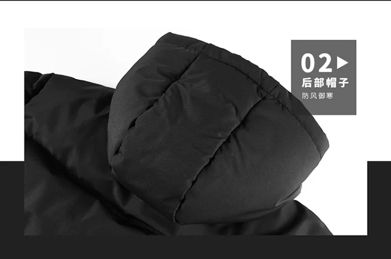 Winter New Style Thicken Men Parkas Outdoor Hooded Warm Male Outerwear Fashion Trend Comfortable Cotton Coats Simple All-match