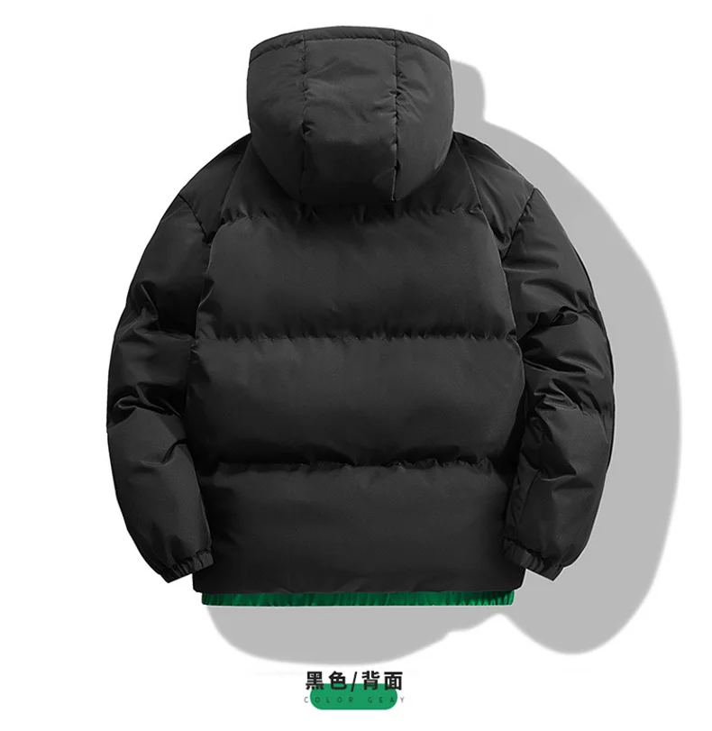 Winter New Style Thicken Men Parkas Outdoor Hooded Warm Male Outerwear Fashion Trend Comfortable Cotton Coats Simple All-match