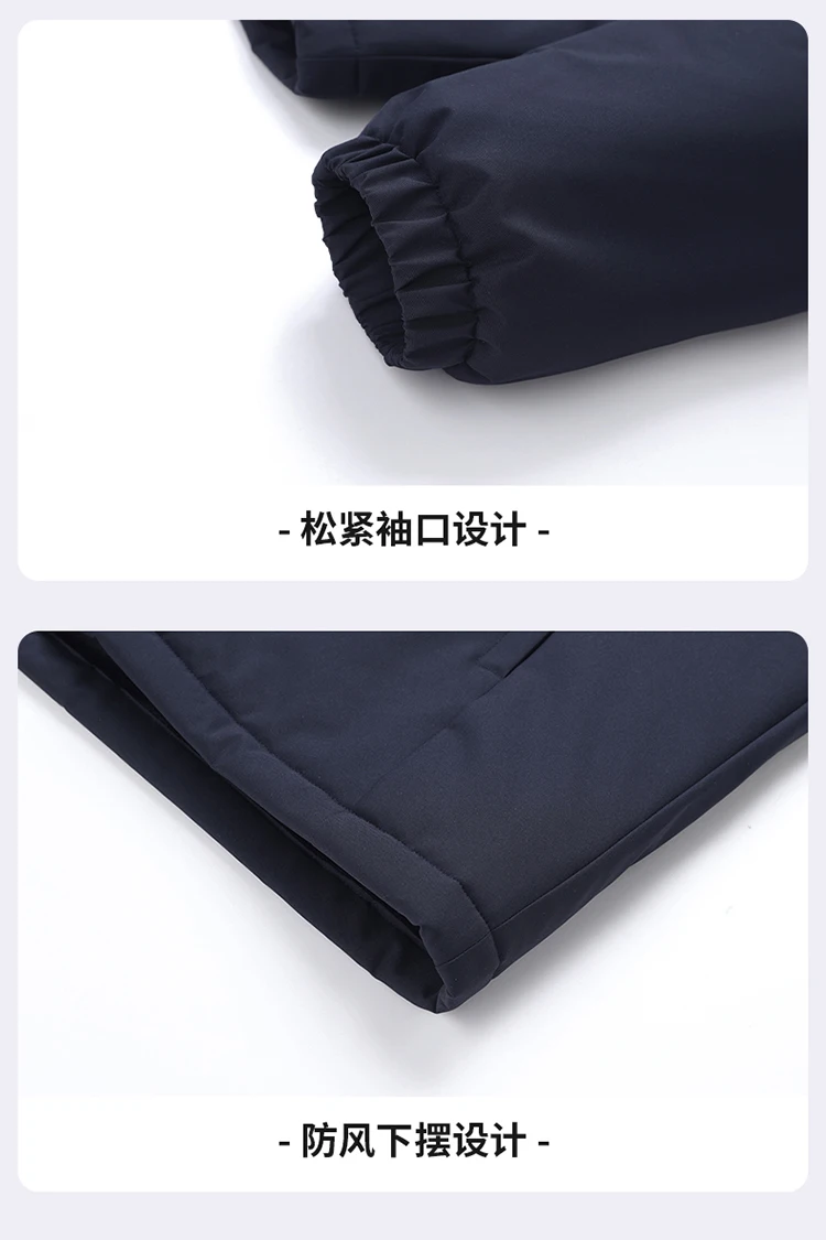 Winter New Mens Parkas Detachable Hood Windproof Parkas Quality Mens Solid Color Minimalist Design Loose Thickened Casual Parkas