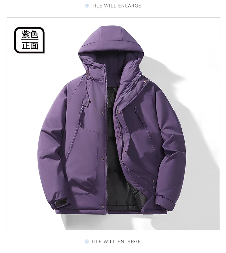 Men Hooded Graphene Parkas Men Oversized Loose Cotton Coat Men Thermal Autumn Winter Parkas Male Outerwear Men Snowboard Jackets