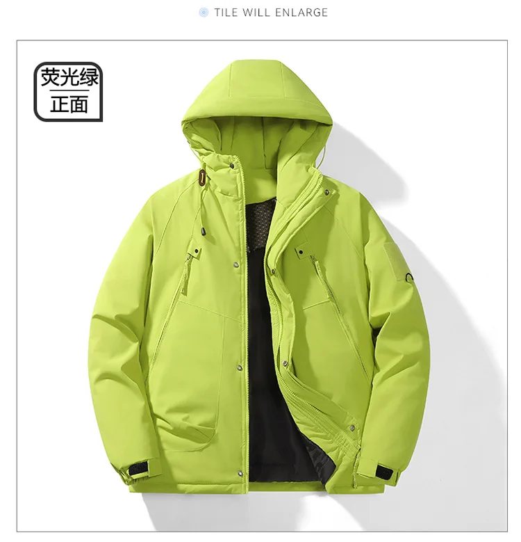 Men Hooded Graphene Parkas Men Oversized Loose Cotton Coat Men Thermal Autumn Winter Parkas Male Outerwear Men Snowboard Jackets