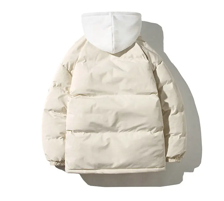 Winter Warm Jacket Mens Streetwear Fashion Parka Men Hooded Thick Korean Fashion Loose Coat for Men Women Winter Parkas Coats
