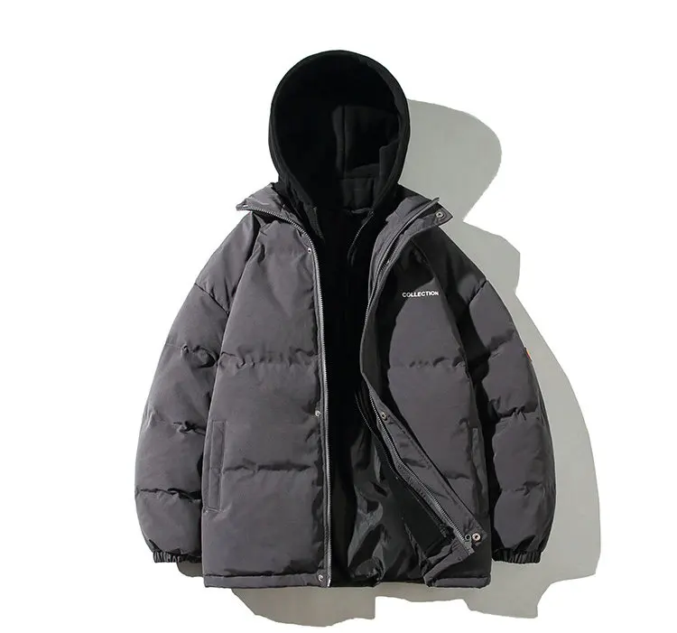 Winter Warm Jacket Mens Streetwear Fashion Parka Men Hooded Thick Korean Fashion Loose Coat for Men Women Winter Parkas Coats