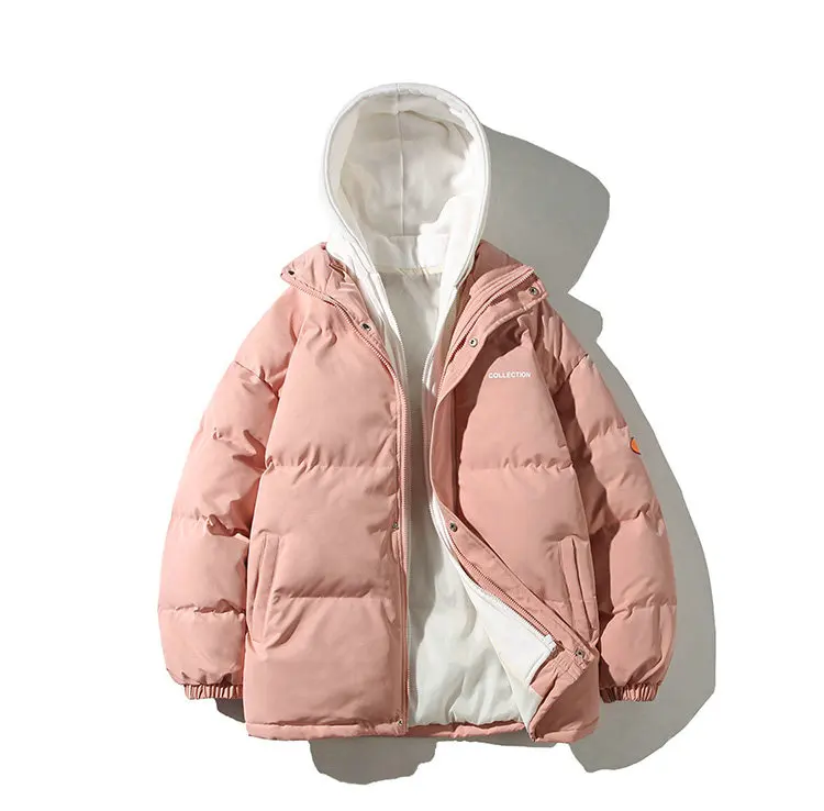Winter Warm Jacket Mens Streetwear Fashion Parka Men Hooded Thick Korean Fashion Loose Coat for Men Women Winter Parkas Coats