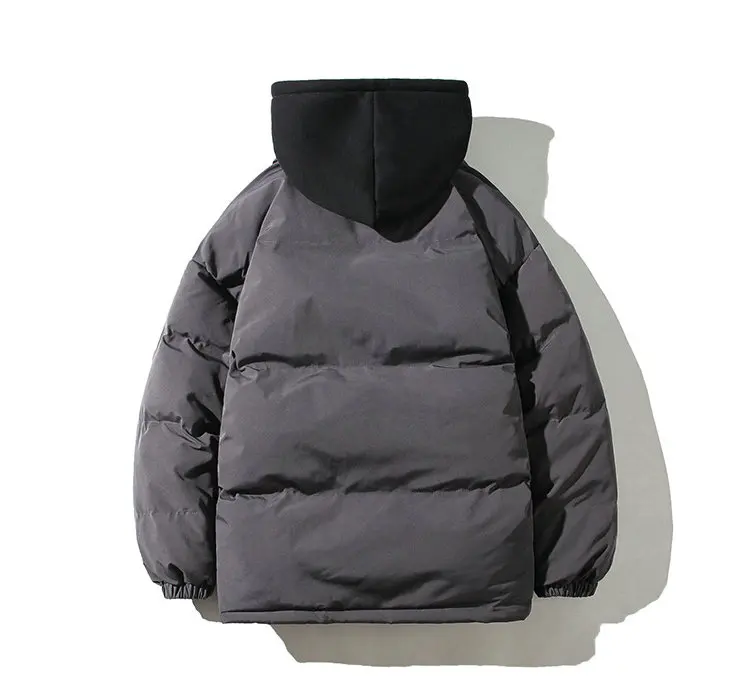Winter Warm Jacket Mens Streetwear Fashion Parka Men Hooded Thick Korean Fashion Loose Coat for Men Women Winter Parkas Coats
