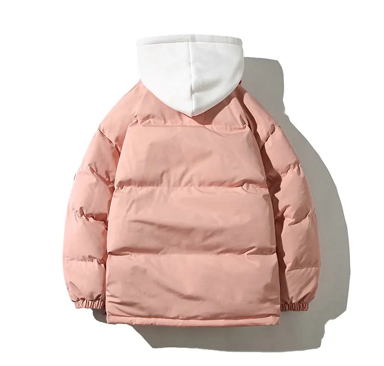 Winter Warm Jacket Mens Streetwear Fashion Parka Men Hooded Thick Korean Fashion Loose Coat for Men Women Winter Parkas Coats