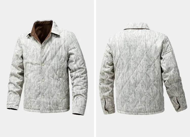 Autumn Winter New Fashion Men Turn-down Collar Long Sleeve Plus Size Casual Trendy Simple Basic Loose Parkas Male Coats Tops