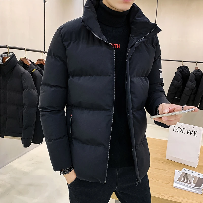 Winter Outdoor Simple and Natural Sports Leisure Windproof Breathable Warm Cotton Clothing Men's Fashion Trend Versatile Jacket