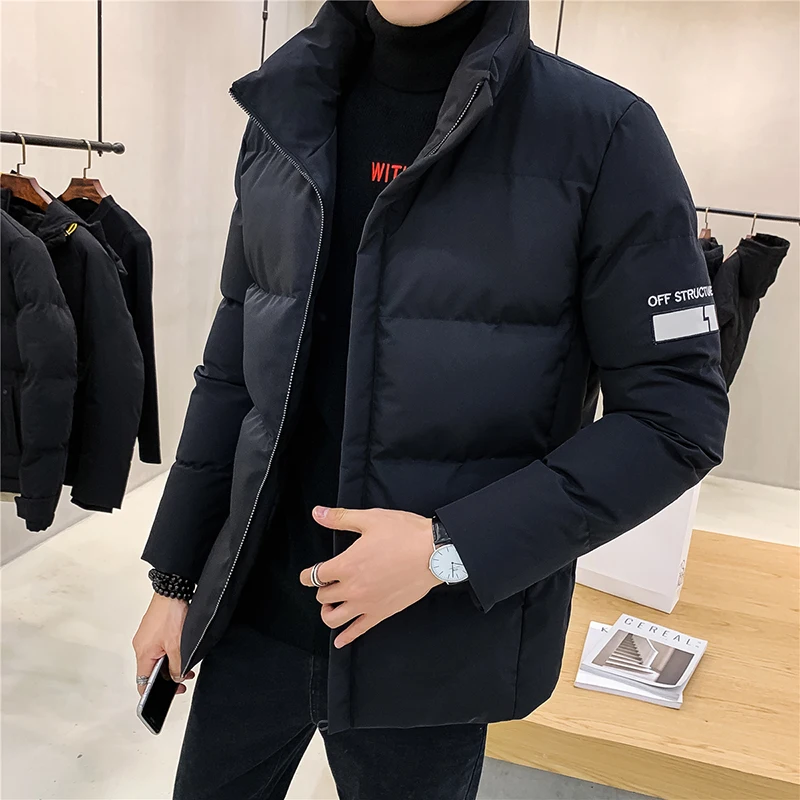 Winter Outdoor Simple and Natural Sports Leisure Windproof Breathable Warm Cotton Clothing Men's Fashion Trend Versatile Jacket