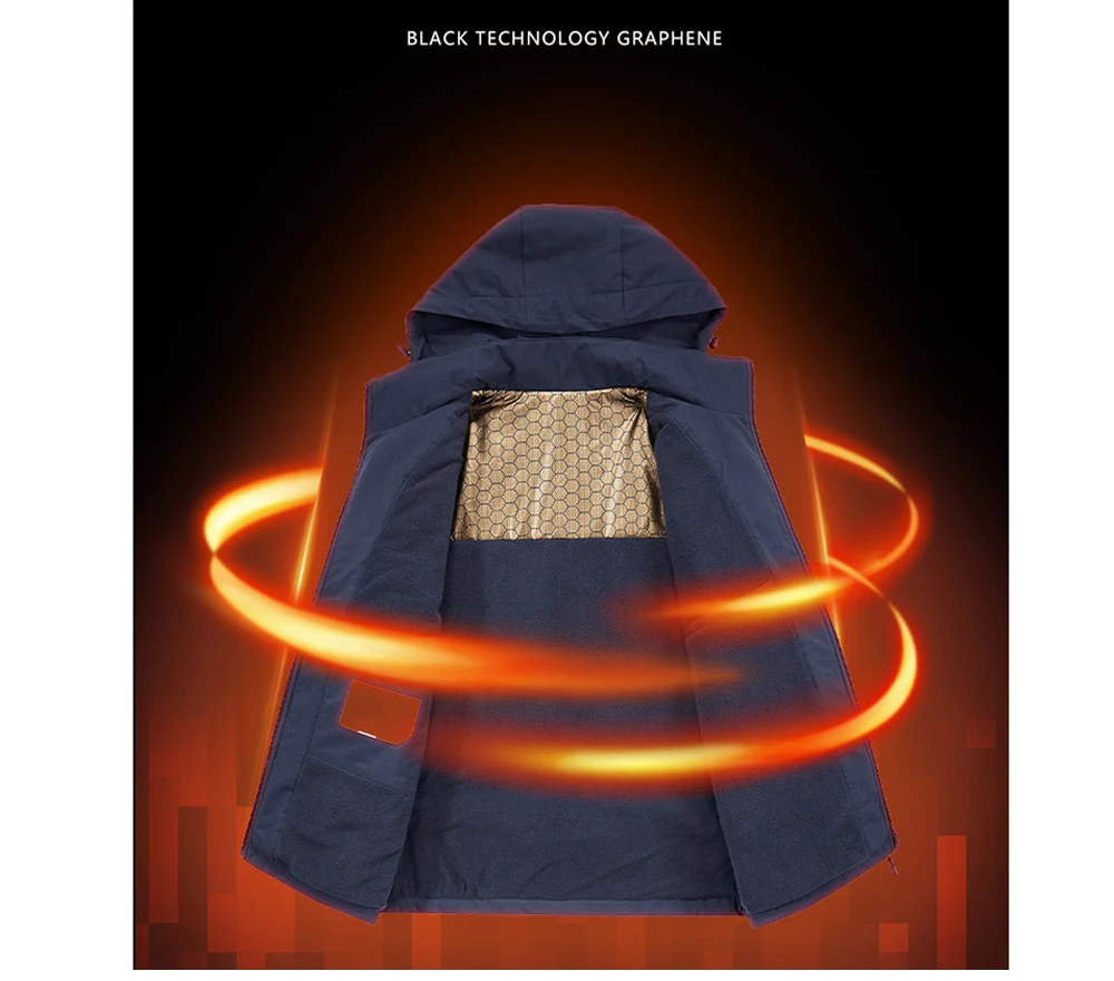 Winter Men's Warm Cargo Hooded Parkas Coats Outdoor Men Windbreaker Waterproof Coats Classic Men Thermal Workwear Padded Jackets