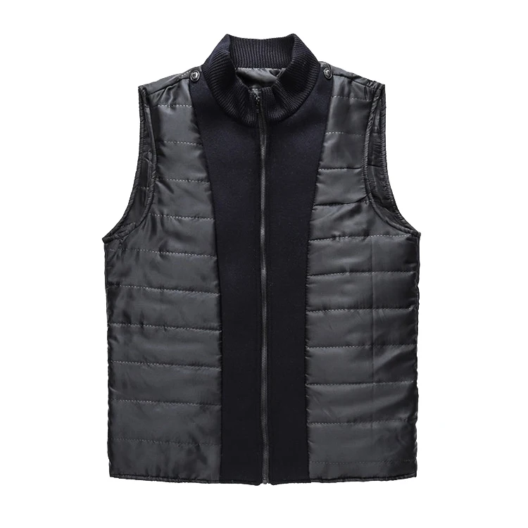 Slim Adjustable Vest Parkas Men Fashion Autumn Clothing Windproof Woolen Male Business Coat Men Brand Winter Warm Jacket Parkas