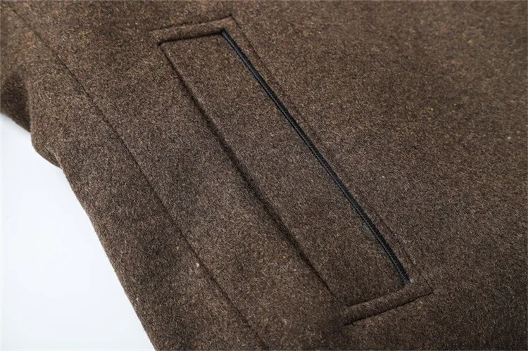 Slim Adjustable Vest Parkas Men Fashion Autumn Clothing Windproof Woolen Male Business Coat Men Brand Winter Warm Jacket Parkas