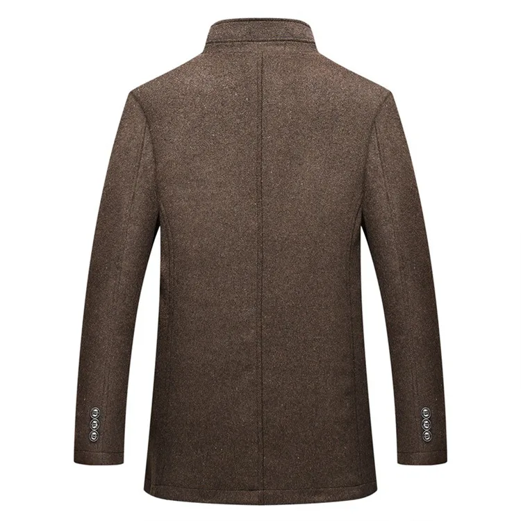 Slim Adjustable Vest Parkas Men Fashion Autumn Clothing Windproof Woolen Male Business Coat Men Brand Winter Warm Jacket Parkas