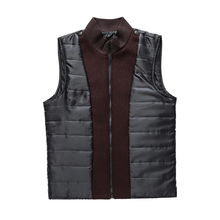 Slim Adjustable Vest Parkas Men Fashion Autumn Clothing Windproof Woolen Male Business Coat Men Brand Winter Warm Jacket Parkas