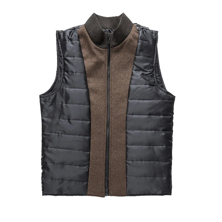 Slim Adjustable Vest Parkas Men Fashion Autumn Clothing Windproof Woolen Male Business Coat Men Brand Winter Warm Jacket Parkas
