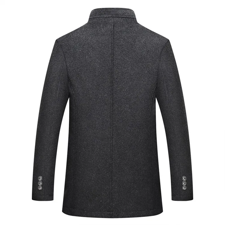 Slim Adjustable Vest Parkas Men Fashion Autumn Clothing Windproof Woolen Male Business Coat Men Brand Winter Warm Jacket Parkas