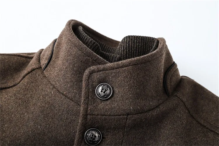 Slim Adjustable Vest Parkas Men Fashion Autumn Clothing Windproof Woolen Male Business Coat Men Brand Winter Warm Jacket Parkas