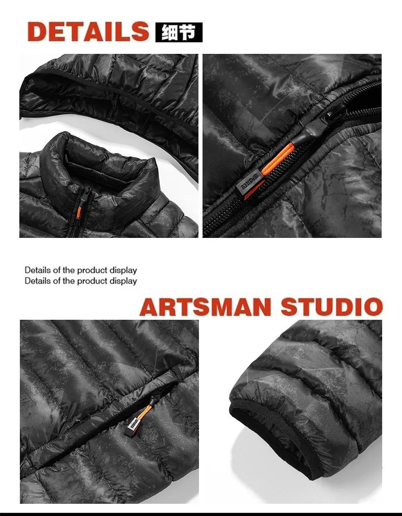 Autumn/Winter Classic American Vintage Sporty Windproof Thickened Warm Hooded Cotton Jacket Men's Casual Loose Plus Size Coat