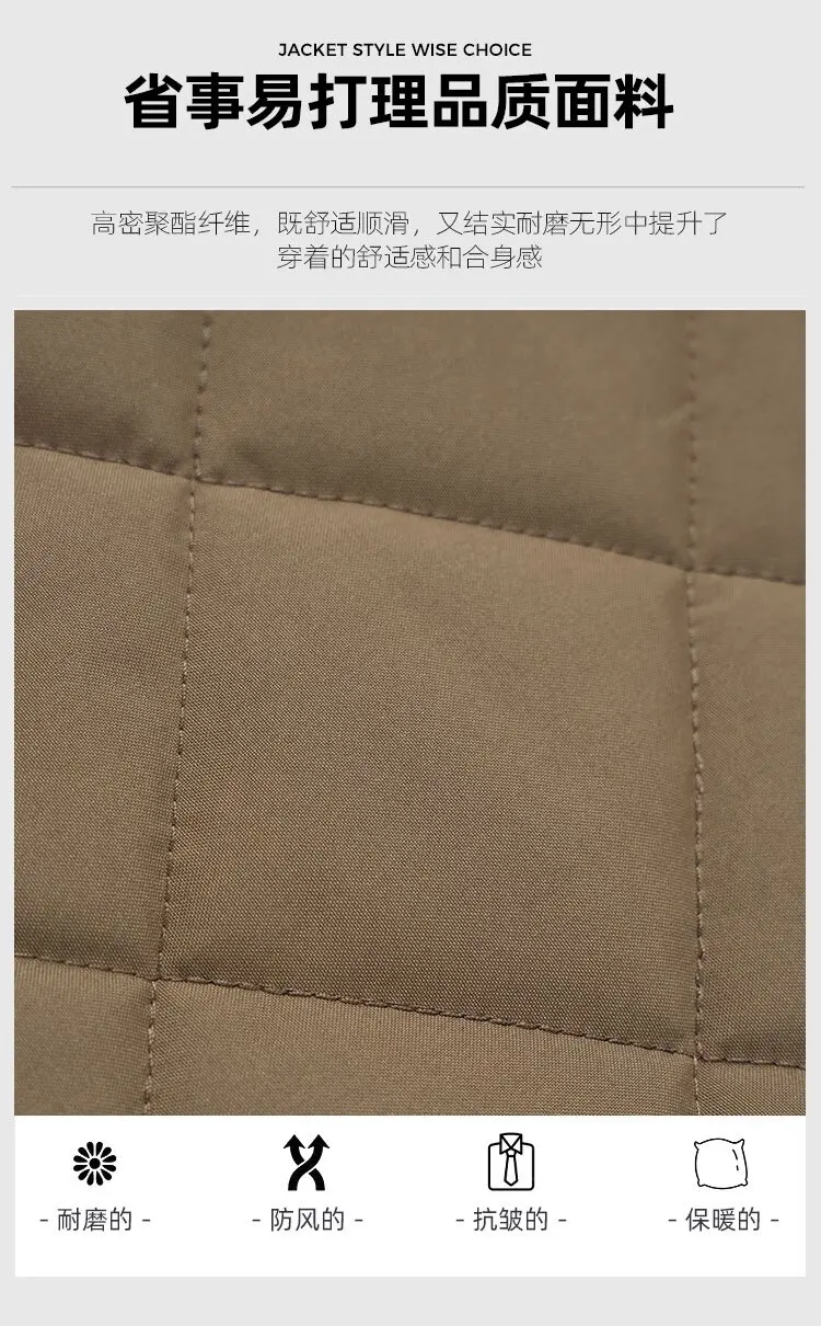 AutumnWinter Fashion Solid Color American Style Sporty Thickened Warm Windproof Cotton Jacket Men's Casual Loose Plus Size Coat