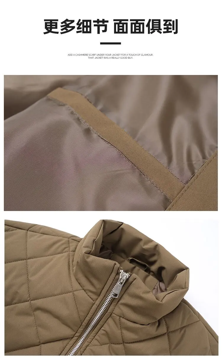 AutumnWinter Fashion Solid Color American Style Sporty Thickened Warm Windproof Cotton Jacket Men's Casual Loose Plus Size Coat