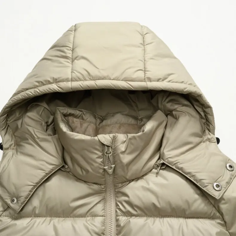 UETEEY Men's Winter Hooded Puffer Parka Thick Warm Heavyweight Windproof Outdoor Casual Streetwear Fashion Jacket Versatile Coat